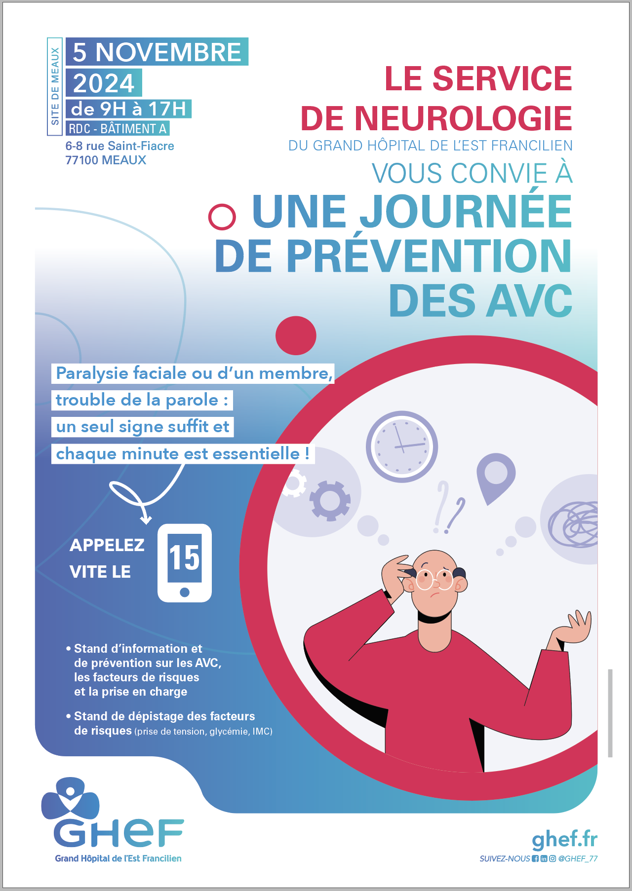 Journée de Prévention des AVC - GHEF site de Meaux