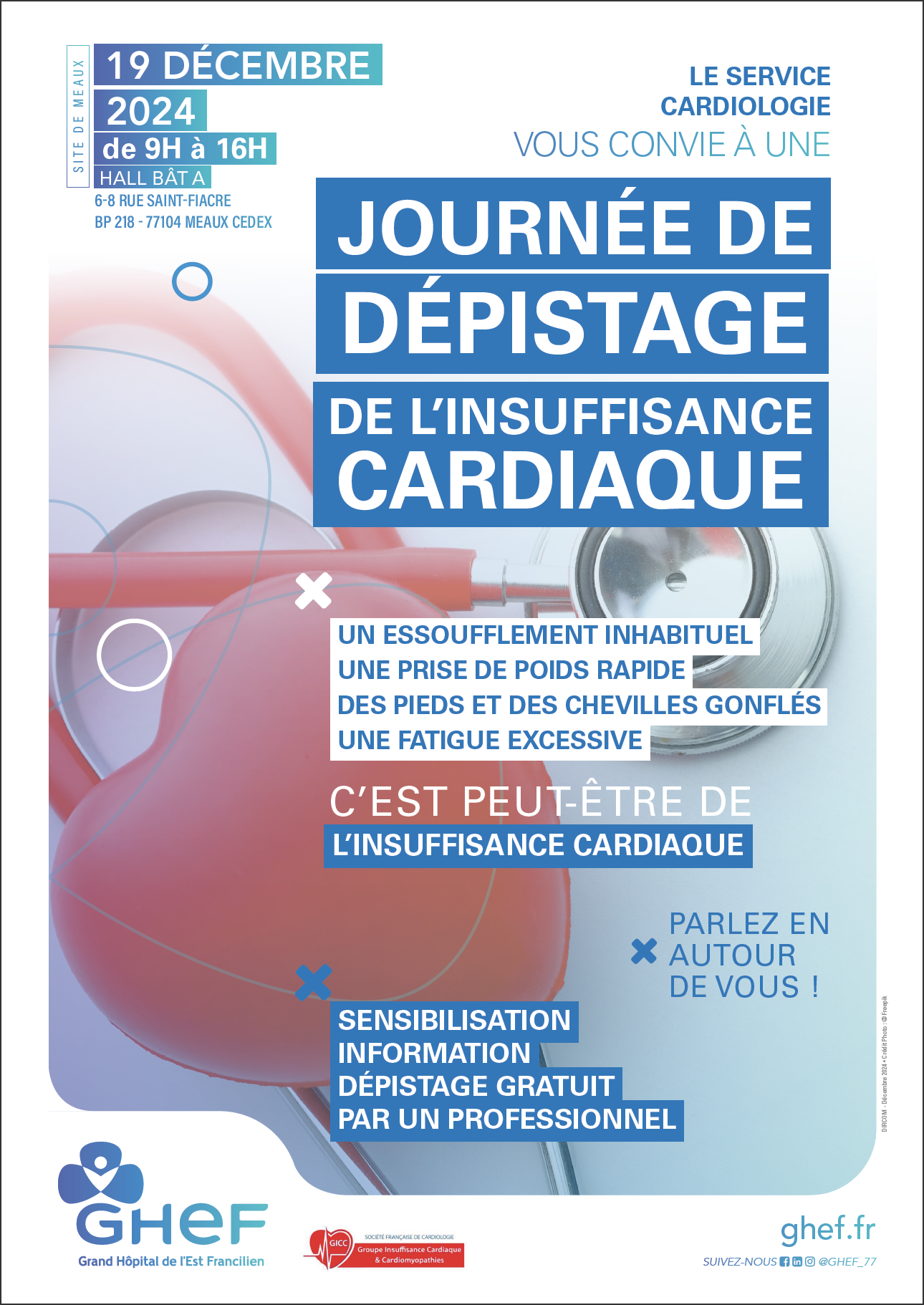 Journée Dépistage Insuffisance Cardiaque - GHEF Meaux